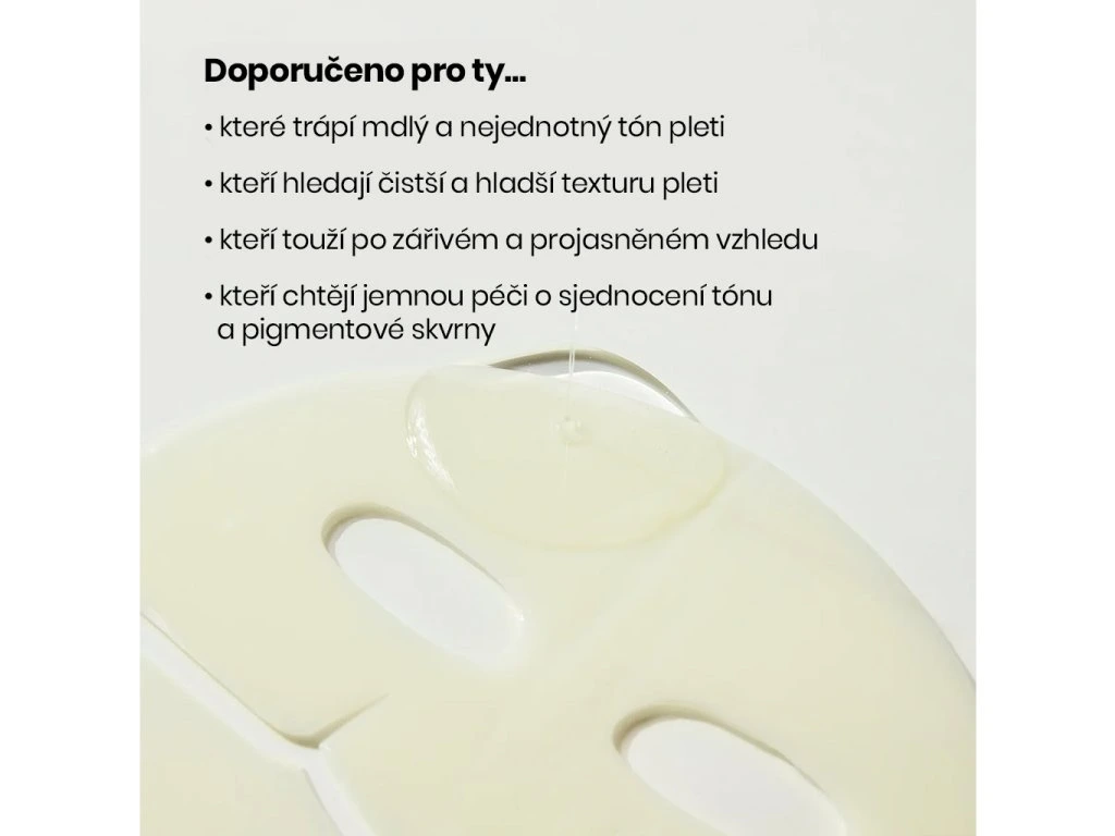 Radiant Vita Niacinamide Rozjasňující pleťová korejská maska s niacinamidem